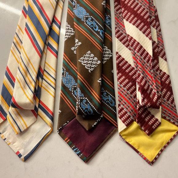 Vintage Ties | Three Retro Ties 70s Ties Sears, Marshall Field, Montgomery Ward - Picture 12 of 16